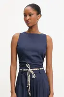 Blúzka s prímesou ľanu Answear.LAB