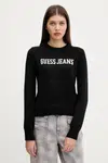 Bavlnený sveter Guess Jeans tmavomodrá farba, W4BR10 Z3HM1
