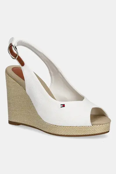 Sandále Tommy Hilfiger FLAG HIGH WEDGE ESPAD SLINGBACK
