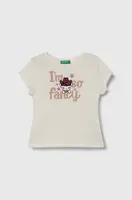 Detské bavlnené tričko United Colors of Benetton