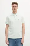 Tommy Hilfiger polo tričko pánske s prímesou ľanu