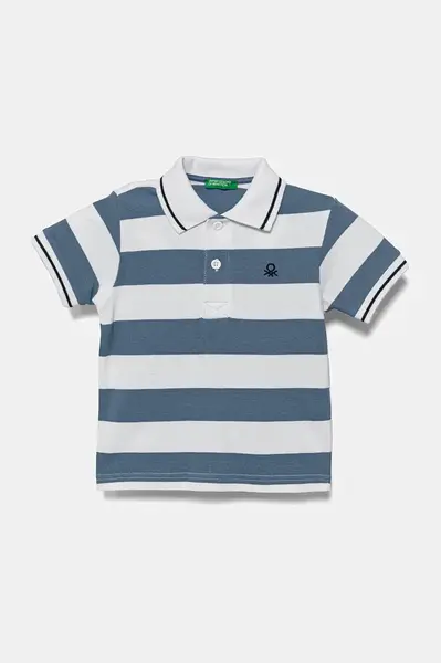Detská bavlnená polokošeľa United Colors of Benetton