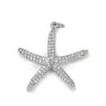 Brass Micro Pave Cubic Zirconia Pendants