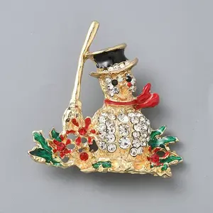 Snowman Enamel Pins