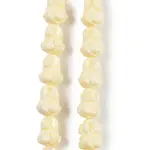 Synthetic Coral Carved Beads Strands