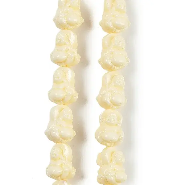 Synthetic Coral Carved Beads Strands