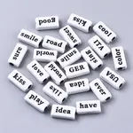 Opaque Spray Painted Acrylic Beads