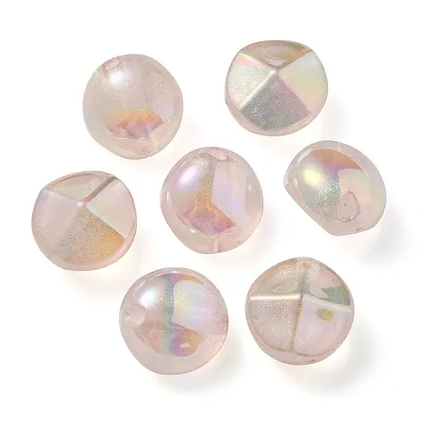 UV Plating Luminous Transparent Acrylic Beads