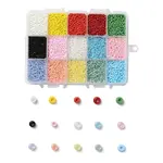 375G 15 Colors Glass Seed Beads