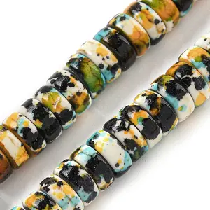 Baking Paint Synthetic Turquoise Beads Strands