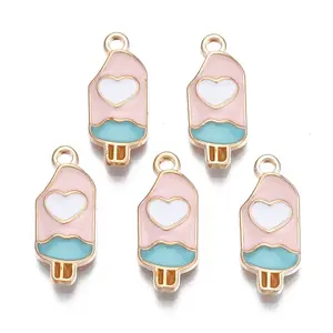 Rack Plating Alloy Enamel Pendants