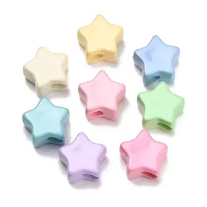 Opaque Acrylic Enamel European Beads
