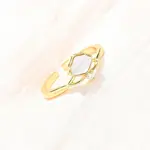 Brass Micro Pave Cubic Zirconia Cuff Rings for Women