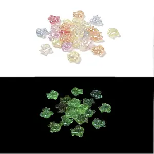 Airplane UV Plating Luminous Rainbow Iridescent Acrylic Beads