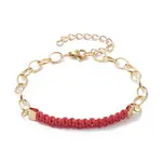 Waxed Cotton Cords Braided Link Bracelets