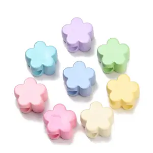 Opaque Acrylic Enamel European Beads