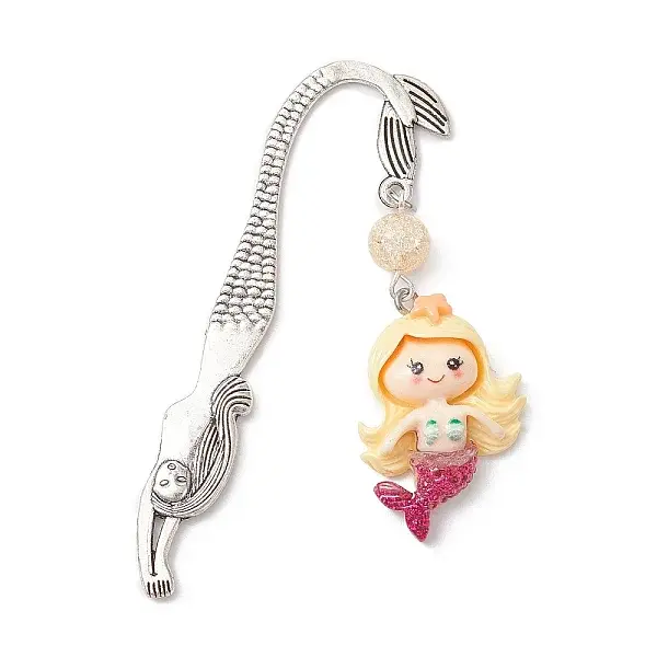 Mermaid Resin Pendant Bookmarks