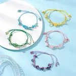Natural & Synthetic Gemstone Braied Beaded Bracelets