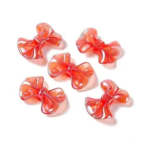 UV Plating Rainbow Iridescent Acrylic Beads
