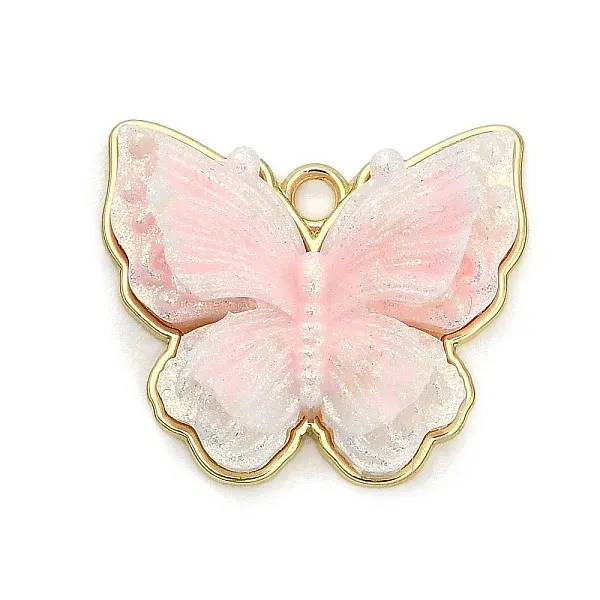 Alloy & Resin & Glitter Powder Pendants