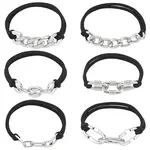 6Pcs 6 Styles Elastic Hair Ties