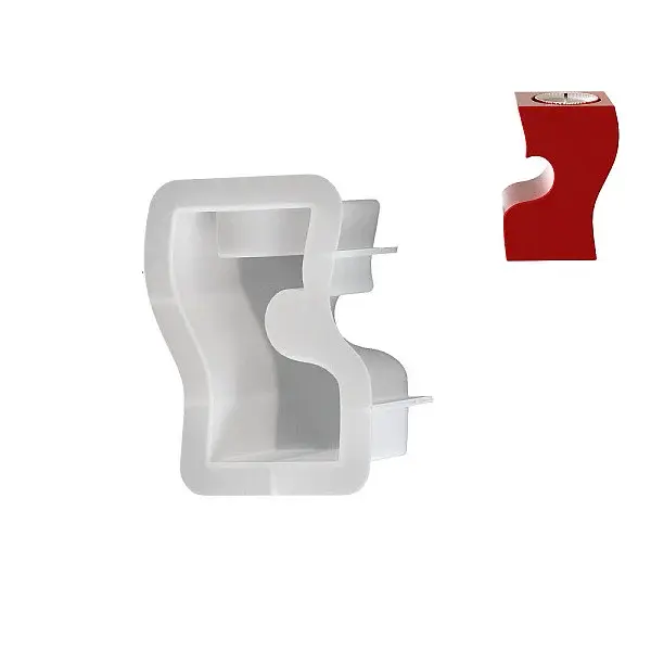 S Shape DIY Silicone Candle Molds