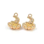 Brass Micro Pave Cubic Zirconia Pendants