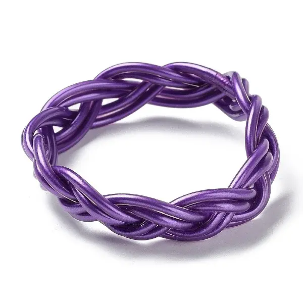 Plastic Cord Braided Stretch Bracelets