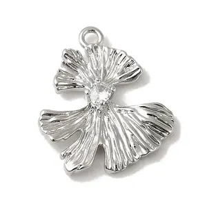 Brass Micro Pave Cubic Zirconia Pendants