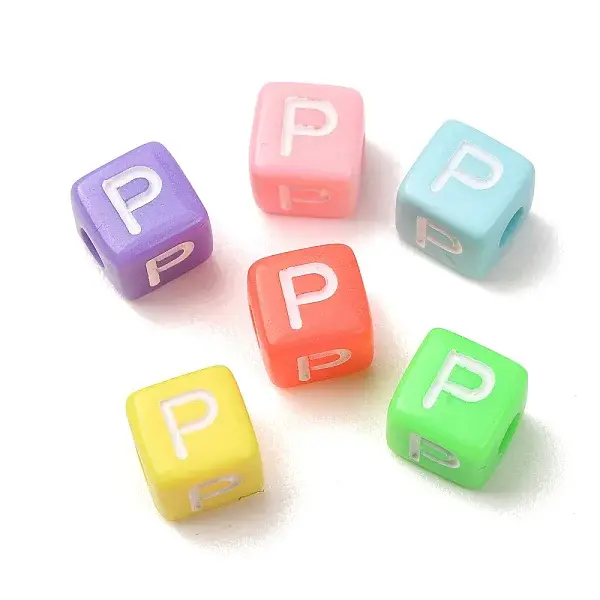 Opaque Acrylic European Beads