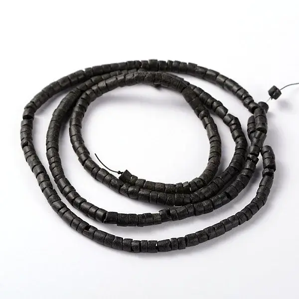 Natural Coconut Column Bead Strands