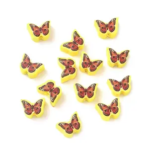 Printed Handmade Polymer Clay Beads