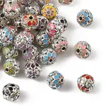 Brass & Alloy & Rhinestone Enamel Beads