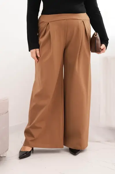 Kesi Plus Size kalhoty s širokými kalhotami