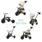 QPLAY Tříkolka Nova Max 5v1 Beige, 10-72 měsíců