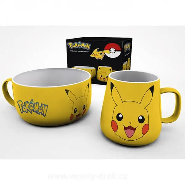 Pokémon snídaňový set Pikachu