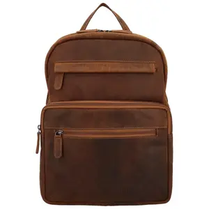Stylový kožený batoh GW Nasim, camel