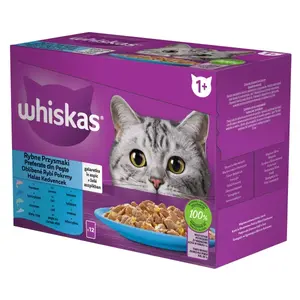Whiskas výběr ryb v kapsičkách pro dospělé kočky 4 x (12 x 85 g)