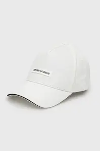 Bavlněná baseballová čepice Emporio Armani