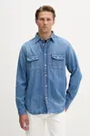 Tommy Jeans košile pánská džínová