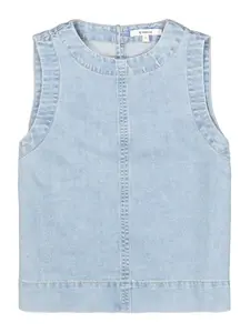 GARCIA Top  modrá denim