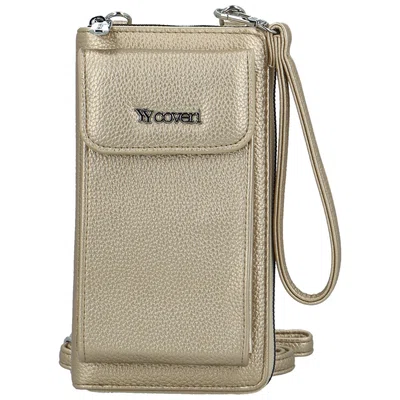 Dámská crossbody kapsa zlatá - Coveri Vivika