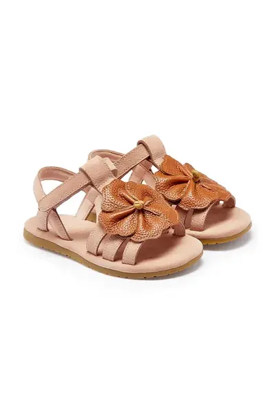 Donsje Detské kožené sandále Donsje Iles Fields Sandals Hibiscus
