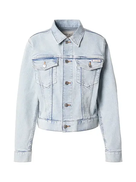 Calvin Klein Jeans Prechodná bunda 'V-seam Trucker'  modrá denim