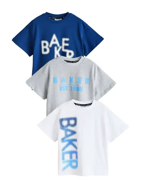 Baker by Ted Baker Tričko  modrá / tmavomodrá / sivá / biela