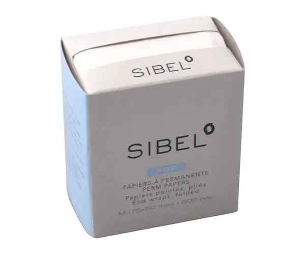 Papírky na trvalou ondulaci Sibel Pop, 75 x 50 mm - 500 ks (4480800)