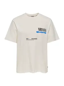 Only & Sons Tričko 'ONSNIRVANA'  modrá / čierna / biela