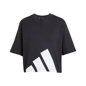 ADIDAS SPORTSWEAR Funkčné tričko 'Essentials'  čierna / biela