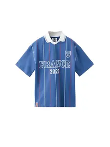 MANGO KIDS Tričko 'FIFAFRA'  modrá / čerešňová / biela