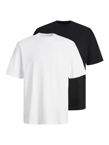 JACK & JONES Tričko 'JJEBRADLEY'  tmavomodrá / biela